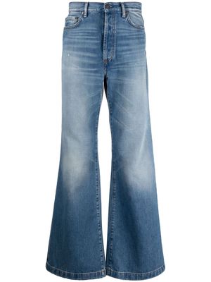 Acne Studios high-rise flared jeans - Blue