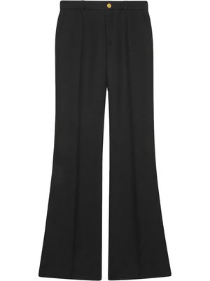 Gucci flared high-waisted trousers - Black