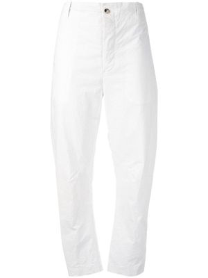 Forme D'expression straight ankle striped trousers - White
