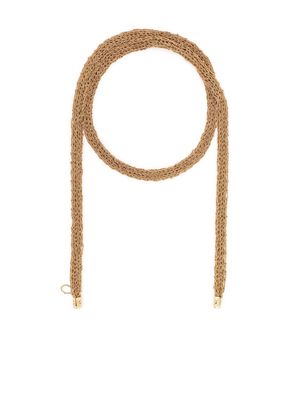 Emanuele Bicocchi crocheted tie necklace - Gold