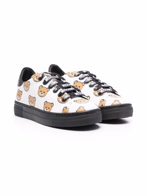 Moschino Kids Teddy Bear low-top sneakers - White