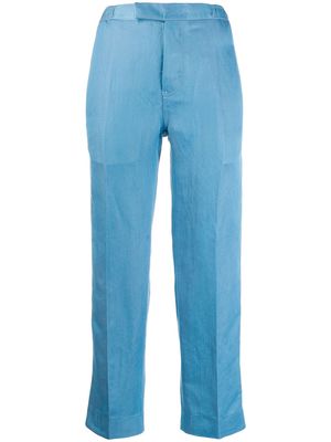 Haider Ackermann cropped trousers - Blue