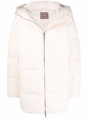 12 STOREEZ oversized hooded puffer jacket - Neutrals