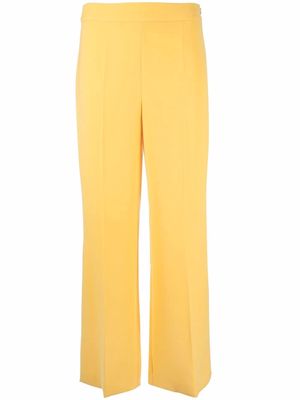 Boutique Moschino tailored side-slit trousers - Yellow