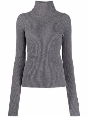 Dsquared2 patch-detail ribbed-knit jumper - Grey