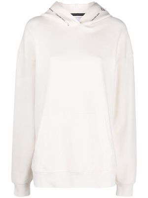 Calvin Klein Jeans logo-trim hoodie - Neutrals