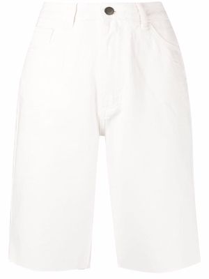 12 STOREEZ raw-hem denim shorts - White
