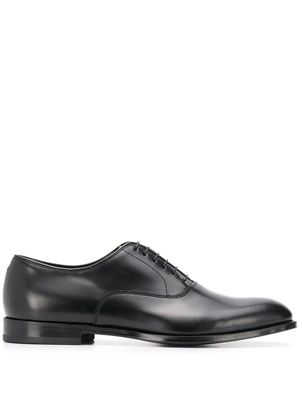 Doucal's polished York shoes - Black