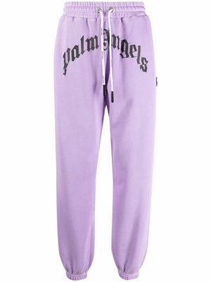 Palm Angels logo-print track pants - Purple