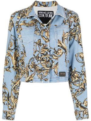Versace Jeans Couture Regalia Baroque print denim jacket - Blue