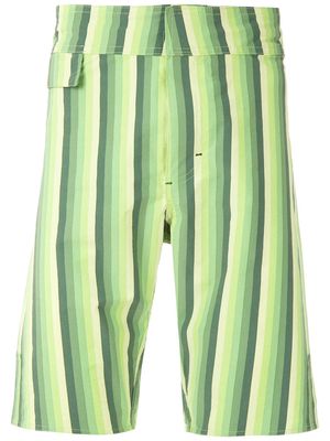 Amir Slama striped swimming shorts - Green