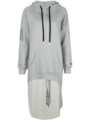 Haculla Pardon extended hoodie - Grey