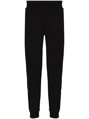 Moncler side logo tape track trousers - Black
