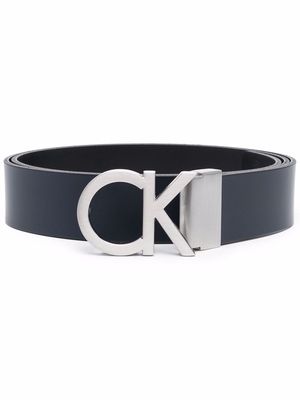 Calvin Klein Vital logo buckle belt - Blue