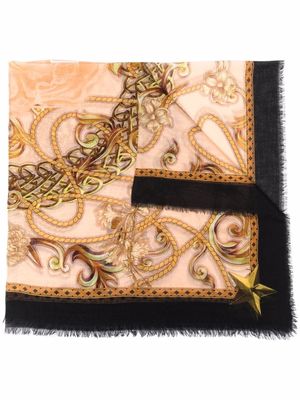 Philipp Plein baroque-print scarf - Neutrals