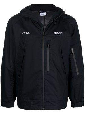 Marcelo Burlon County of Milan logo-embroidered lightweight jacket - Black