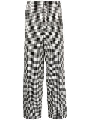 COOL T.M houndstooth-pattern straight trousers - Black