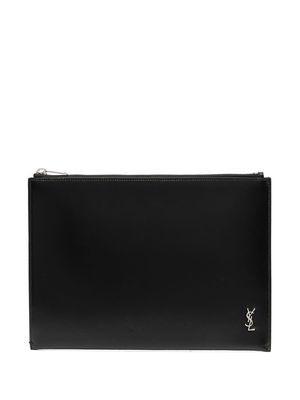 Saint Laurent Tiny Monogram tablet holder 21cmx29cm - Black