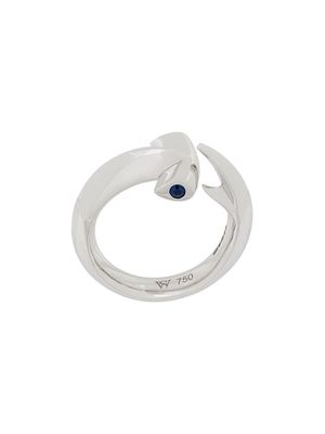 Stephen Webster 18kt white gold and sapphire Hammerhead ring - Metallic
