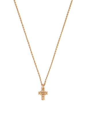 Emanuele Bicocchi diamond cross pendant necklace - Gold