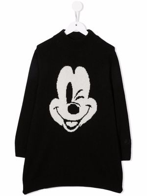 MC2 Saint Barth Kids Mickey-wink knit dress - Black