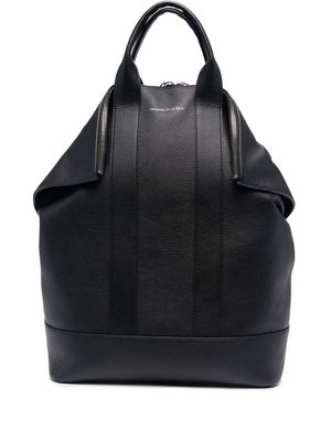 Alexander McQueen De Manta leather backpack - Black