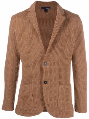 Lardini fine-knit cardigan - Brown