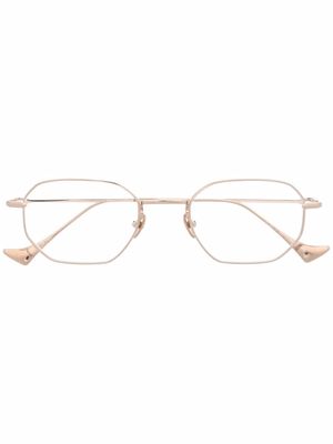 EQUE.M oval frame glasses - Gold