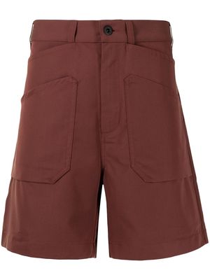 Qasimi knee-length cargo shorts - Red