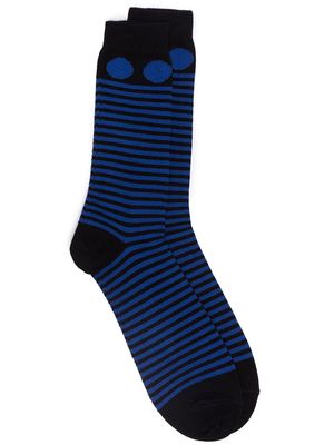Sunspel x Camille Walala jacquard-pattern ankle socks - Black