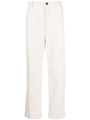 Emporio Armani straight-leg tailored trousers - White
