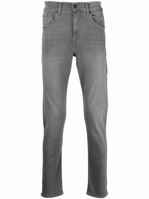 7 For All Mankind low-rise slim-cut jeans - Grey
