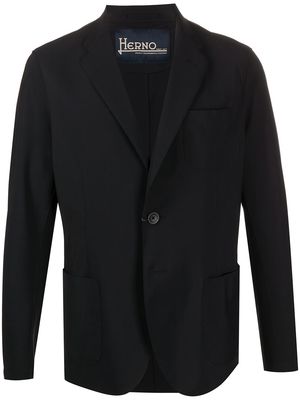Herno patch pocket blazer - Black
