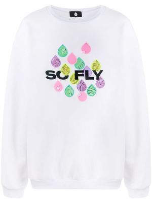 DUOltd So Fly long-sleeved sweatshirt - White