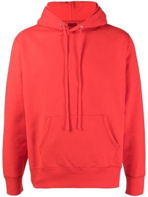 Suicoke long-sleeved cotton hoodie - Red