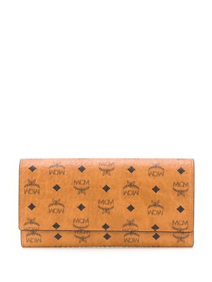 MCM large tri-fold wallet - Brown