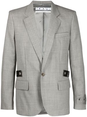 Off-White single-breasted tailored blazer - Grey