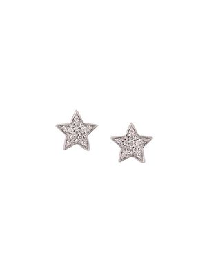 ALINKA 18kt white gold STASIA MINI Star diamond earrings - Metallic