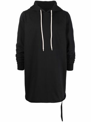 Rick Owens DRKSHDW drop-shoulder cotton hoodie - Black