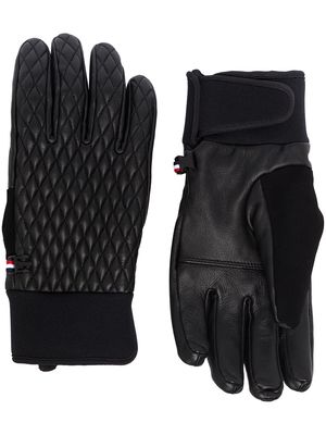 Fusalp Athena logo-patch quilted gloves - Black