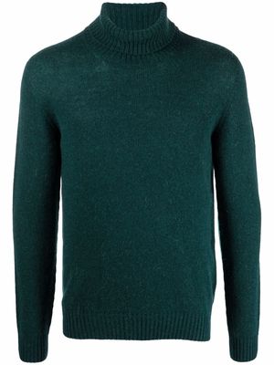 Zanone roll-neck knitted jumper - Green