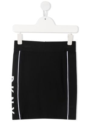 Dkny Kids elasticated logo skirt - Black