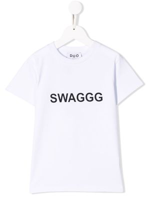 DUOltd Swaggg print T-shirt - White