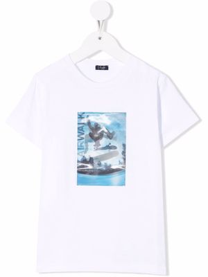 Il Gufo Airwalk patch T-shirt - White