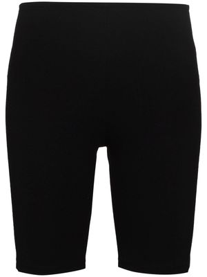 Paco Rabanne Milano logo print cycling shorts - Black