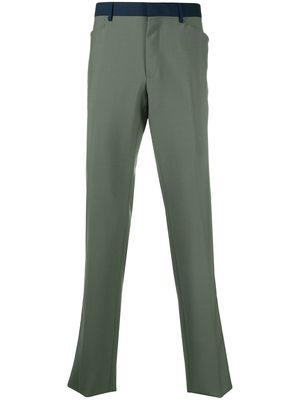 LANVIN side-stripe tailored trousers - Green