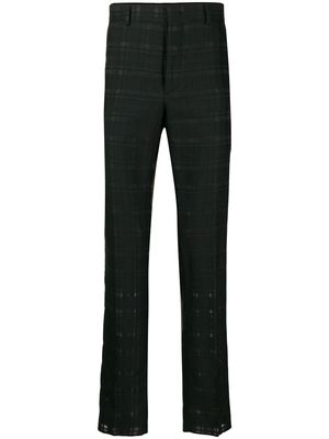 Fendi checked tailored trousers - Black