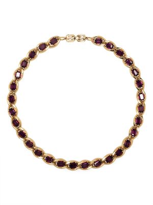 Givenchy Pre-Owned 1970s-1980s stone-embellished choker - Gold