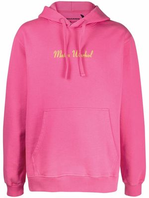 Maharishi Warhol Lunar organic cotton hoodie - Pink