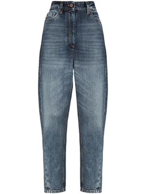 Brunello Cucinelli high-rise straight-leg jeans - Blue